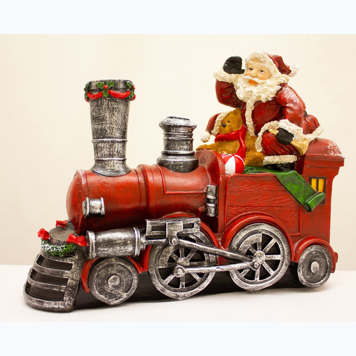 Santa on Train Christmas Decoration