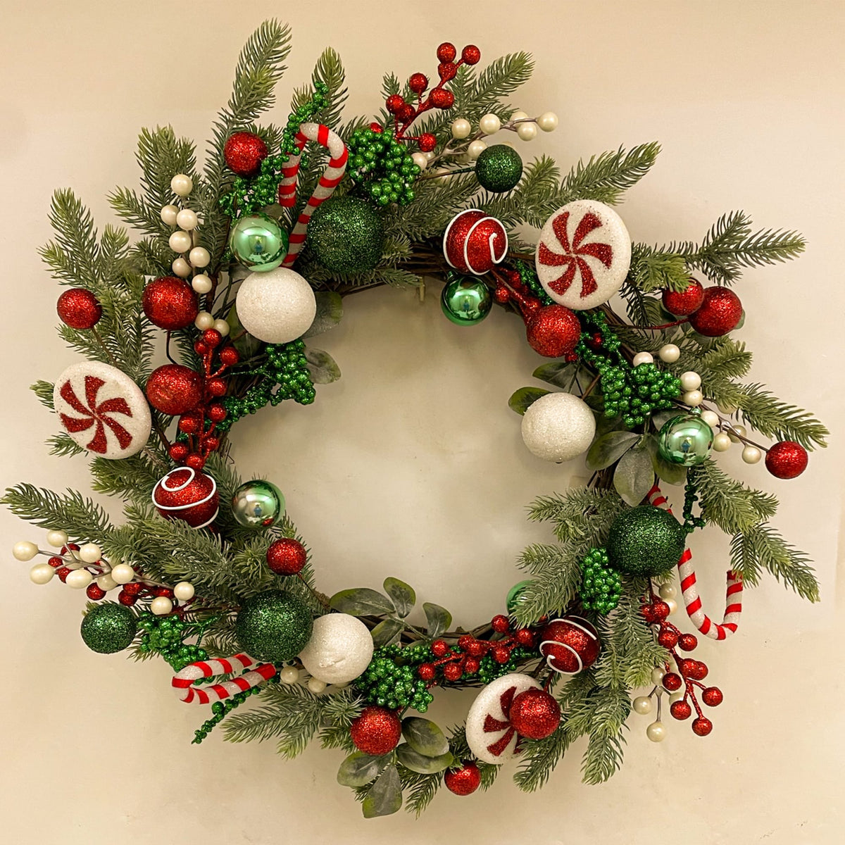 ENCHANTE Christmas Candy Wreath 60cm