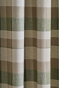 CATHERINE LANSFIELD : Brushed Cotton Thermal Check Curtains