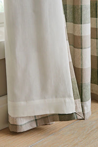 CATHERINE LANSFIELD : Brushed Cotton Thermal Check Curtains