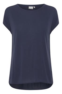 ICHI : Short Sleeve Top - Navy