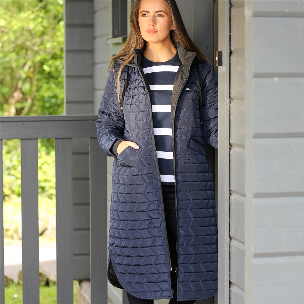 RELAX & RENEW : Alexia Padded Jacket - Navy