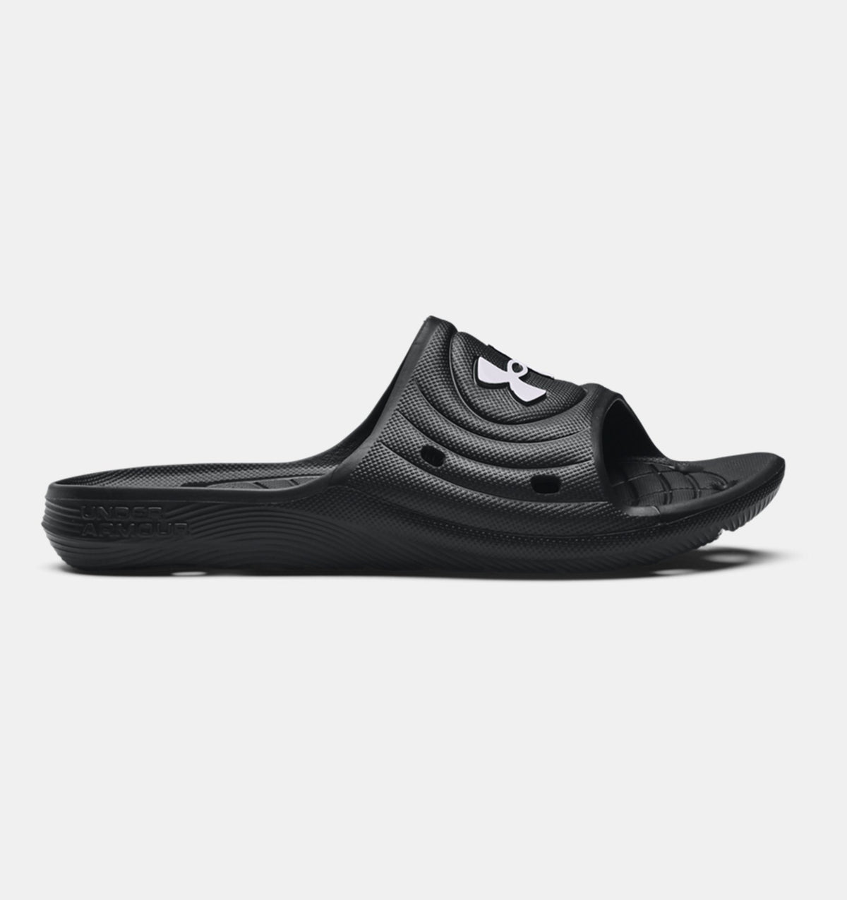 UNDER ARMOUR : Boys' Locker IV Slides - Black