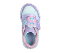 SKECHERS : Heart Lights - Lovin Reflection Girl's Trainers - Lavender