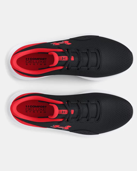 UNDER ARMOUR : Women's Surge 4 Running Shoes - Black/Red