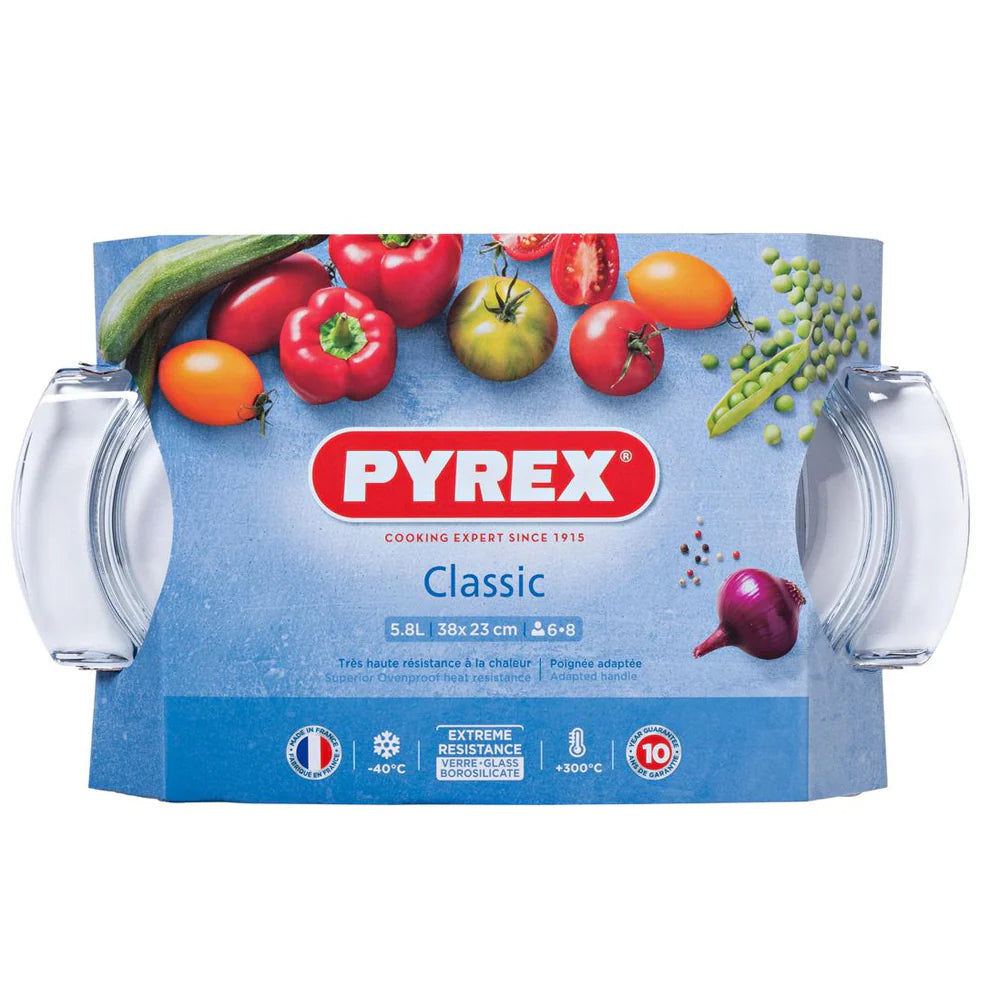 PYREX : Oval Casserole Dish 5.8 Litre