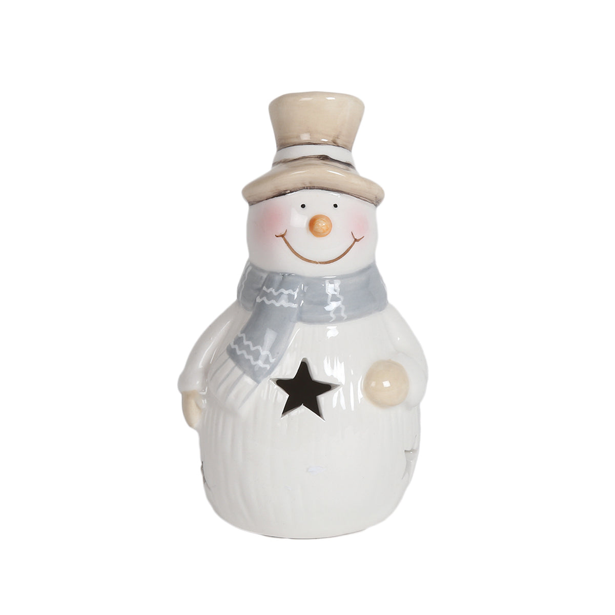 STRAITS Christmas LED Snowman With Scarf 13cm