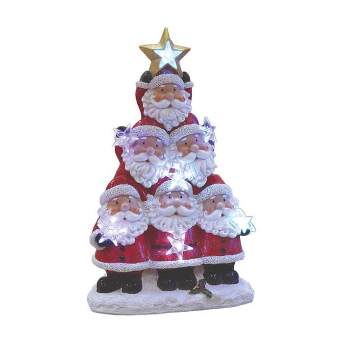 STRAITS Christmas LED Santa Pyramid 37cm