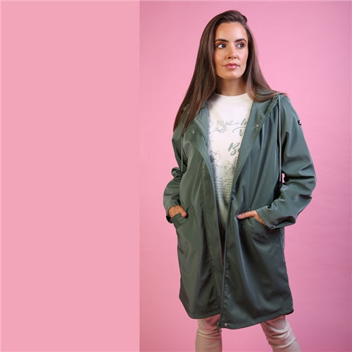 RELAX & RENEW : Fallon Raincoat - Sage