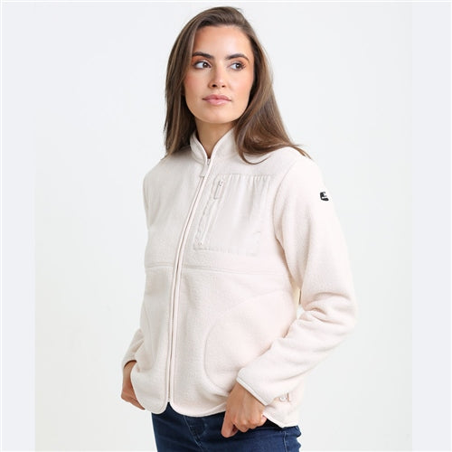 RELAX & RENEW : Catherine Zip Through - Cream