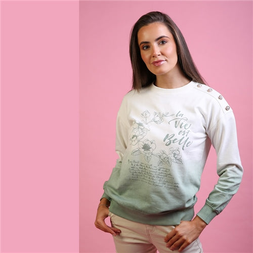 RELAX & RENEW : Glenda Sweater - Sage