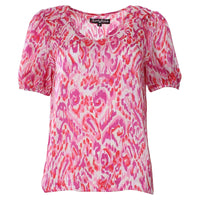 RANT & RAVE : Rose V-Neck Top - Pink