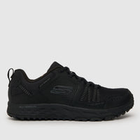 SKECHERS: Escape Plan Walking Trainers - Black