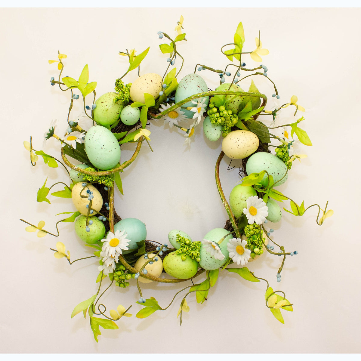 ENCHANTE : Blue Blossom Egg Wreath 30cm