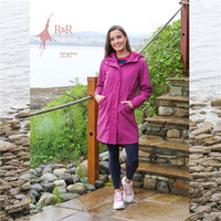 RELAX & RENEW : Aoife Raincoat - Cerise