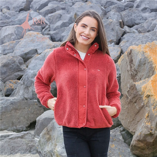 RELAX & RENEW : Carol Teddy Bomber - Rust