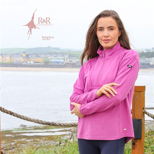 RELAX & RENEW : Tessa Half Zip - Cranberry