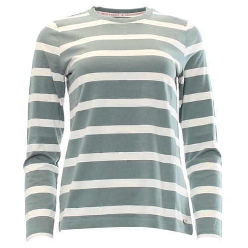 RELAX & RENEW : Demelza Long Sleeve Tshirt- Stripe