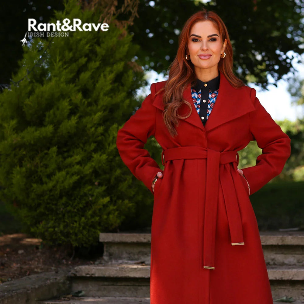 RANT & RAVE Mary Kate Coat - Rust