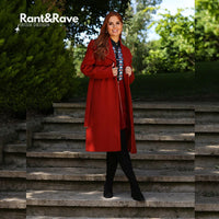 RANT & RAVE Mary Kate Coat - Rust