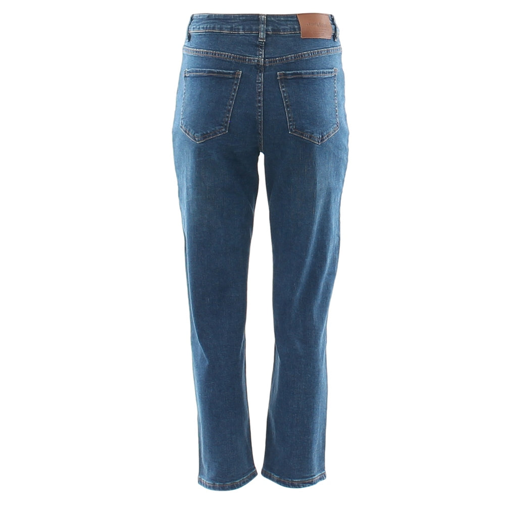 RANT & RAVE : Jolene Mom Crop Jeans - Mid Blue