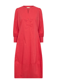 CULTURE Antoinett 3/4 Sleeve Dress - Red