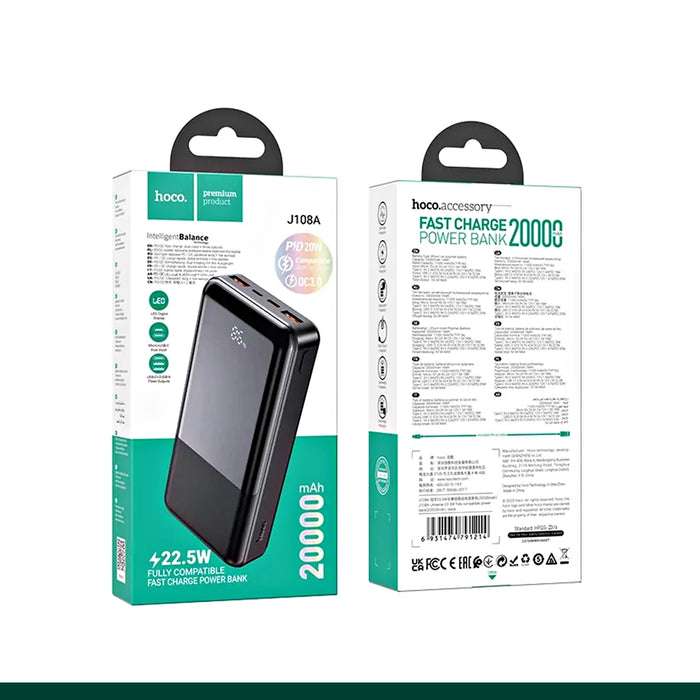 Hoco 20,000MAH Power Bank J108A