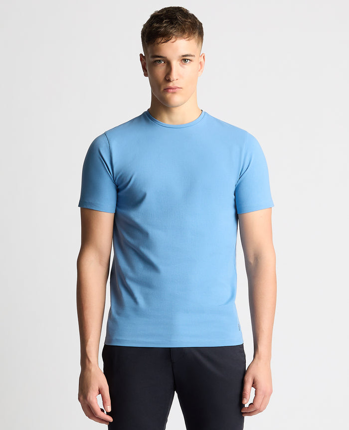 REMUS UOMO : Casual T-Shirt - Sky Blue