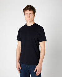 REMUS UOMO : SS Casual T-Shirt - Navy