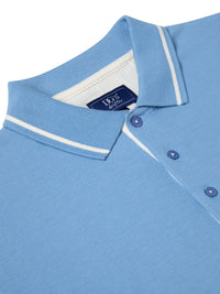 DANIEL GRAHAME :  Drifter Sky Blue SS Casual Polo Shirt