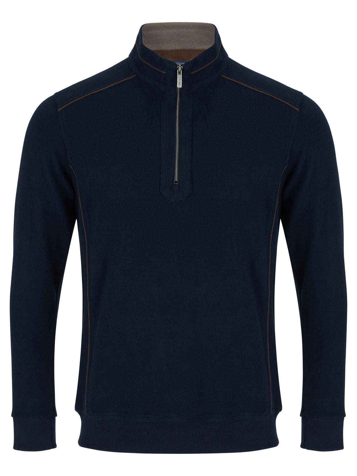 DG'S DRIFTER : Casual Half Zip Jumper - Navy