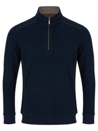 DG'S DRIFTER : Casual Half Zip Jumper - Navy