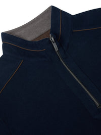 DG'S DRIFTER : Casual Half Zip Jumper - Navy