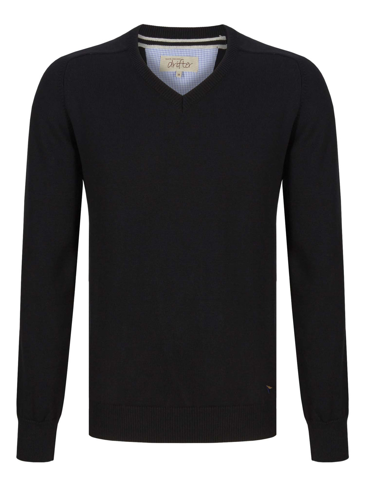 DG'S DRIFTER Men's V-Neck Jumper - Black