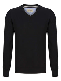 DG'S DRIFTER Men's V-Neck Jumper - Black