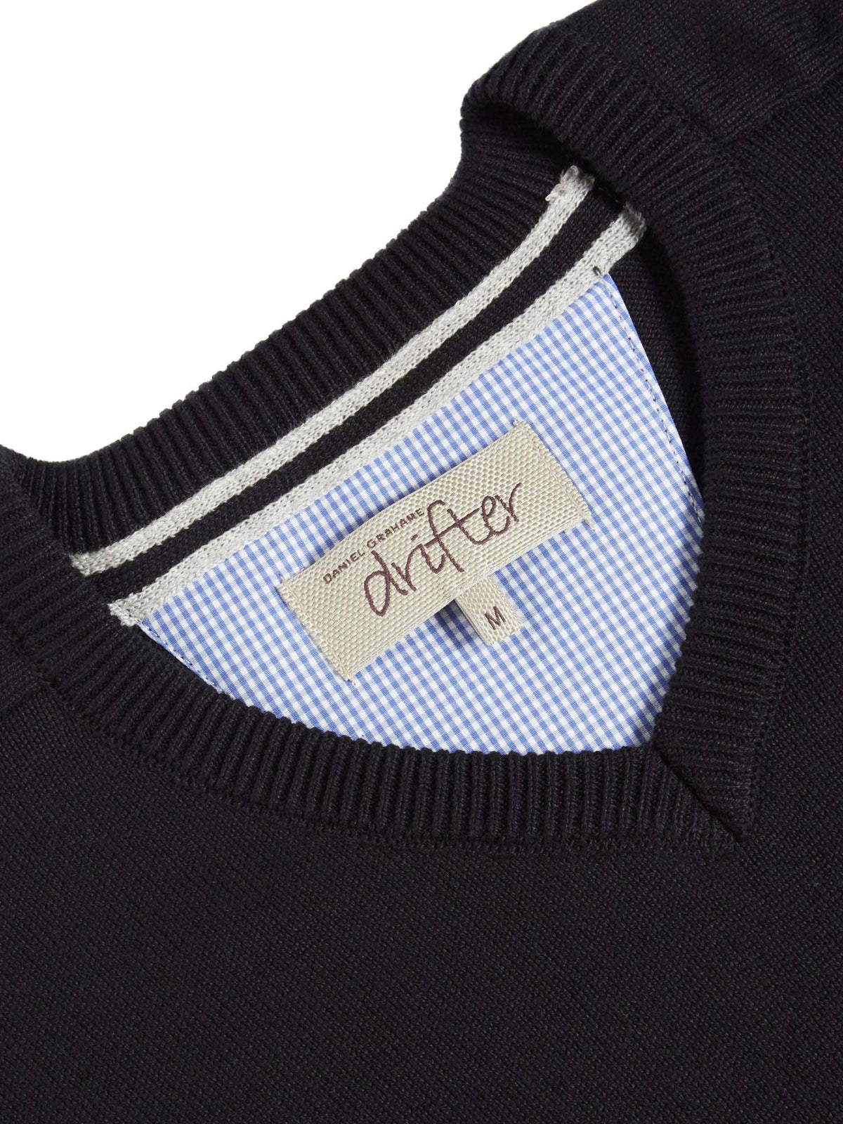 DG'S DRIFTER Men's V-Neck Jumper - Black