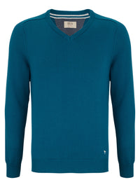 DG'S DRIFTER Men's V-Neck Jumper - Teal