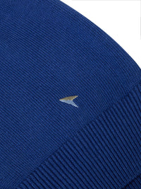 DOUGLAS & GRAHAME : Drifter Blue Long Sleeve V-Neck Sweater