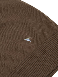 DOUGLAS & GRAHAME : Drifter Brown Long Sleeve Crew Neck Sweater