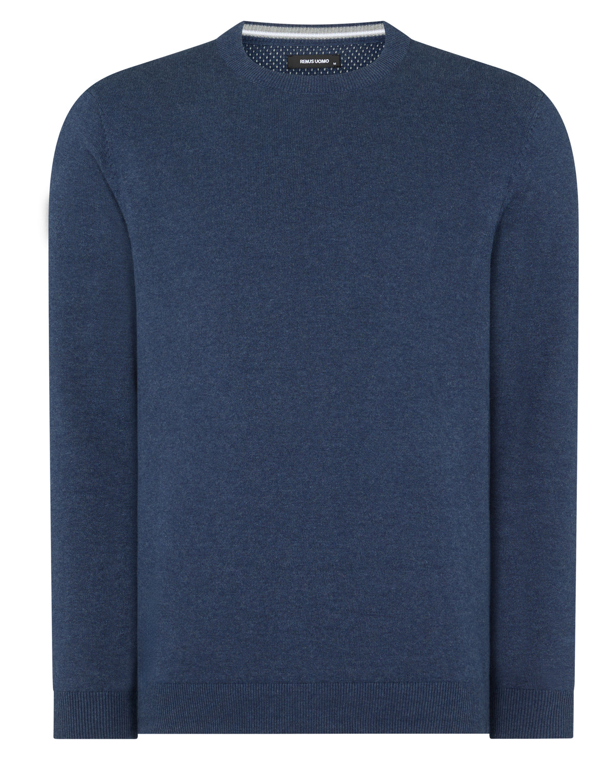 REMUS UOMO : Crew Neck Sweater - Indigo