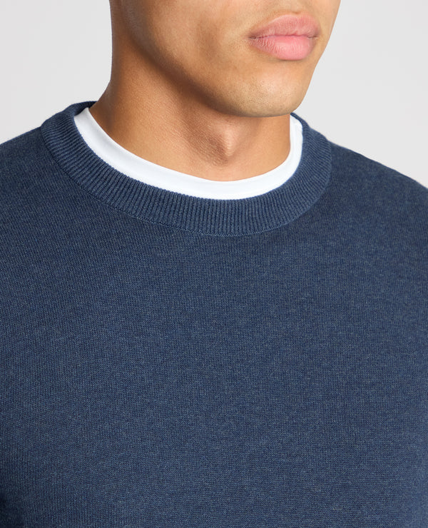 REMUS UOMO : Crew Neck Sweater - Indigo