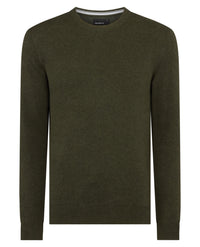 REMUS UOMO : Crew Neck Sweater - Khaki