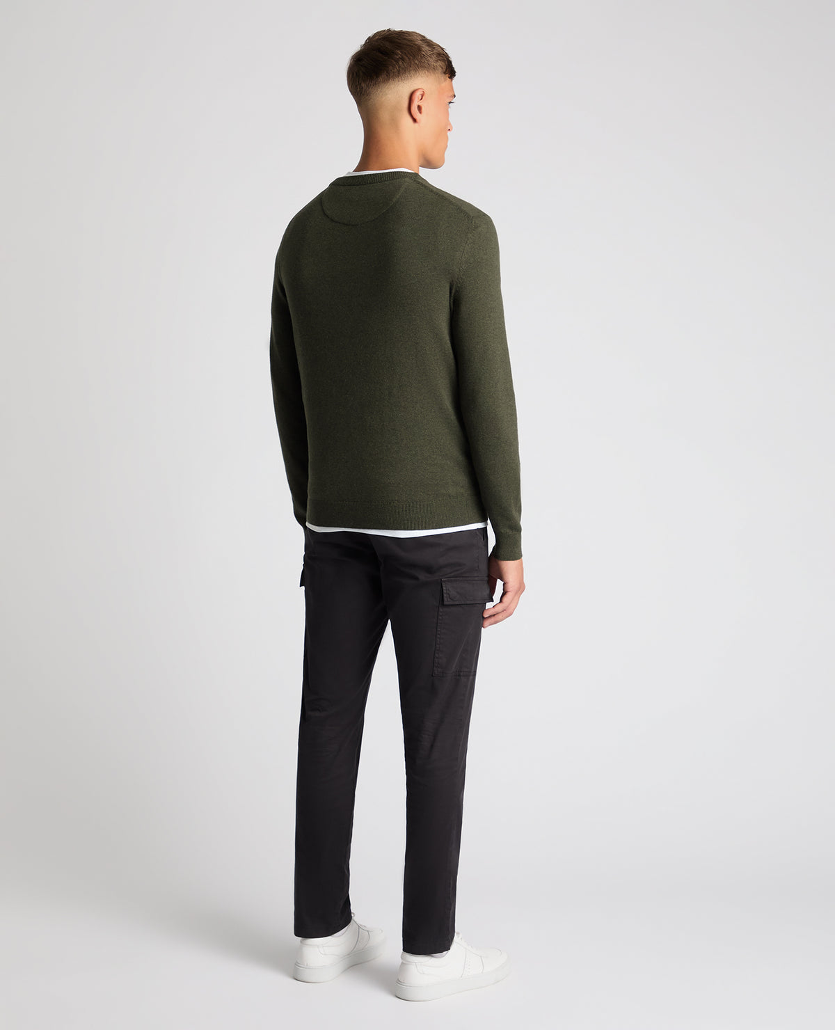 REMUS UOMO : Crew Neck Sweater - Khaki