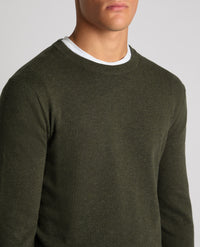 REMUS UOMO : Crew Neck Sweater - Khaki