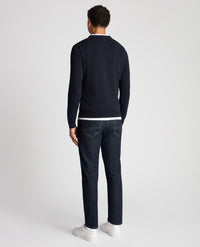 REMUS UOMO : Crew Neck Sweater - Navy