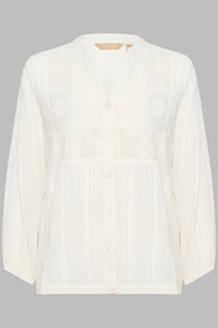 CULTURE Amilla Lace Shirt Blouse - Cream