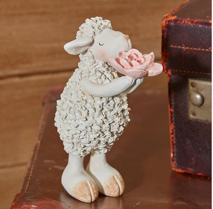 LANGS : Rose Standing Sheep Ornament