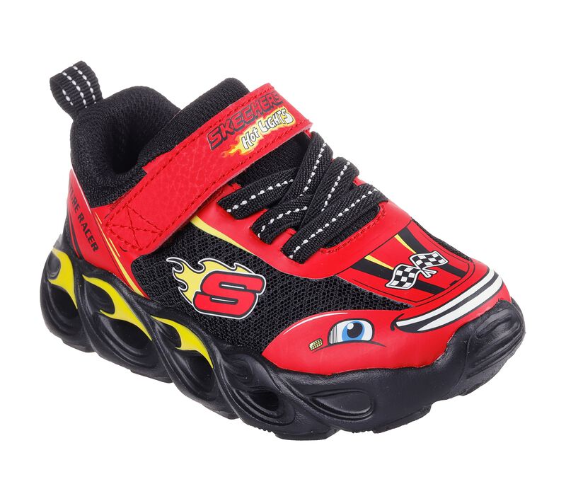 SKECHERS Infant Boy's Hot Lights - Wheel Buddies Shoes - Red