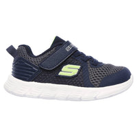 SKECHERS : Comfy Flex - Hyper Stride Toddler Boy's Shoes Navy