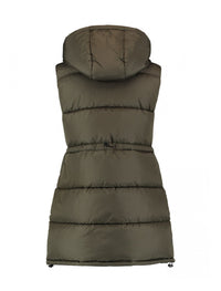 HAILYS : Quilted Gilet - Khaki